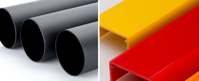 The different materials available at condale plastics The different materials available at condale plastics
