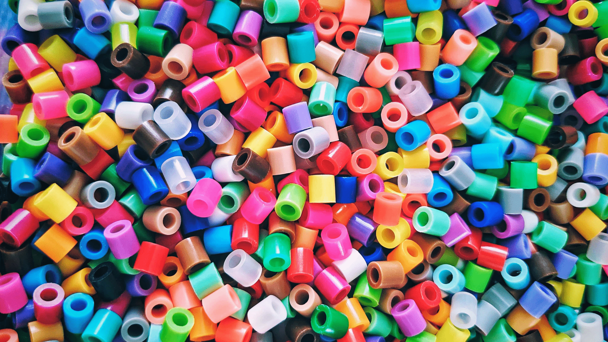 Multicoloured plastic pieces for Condale Plastics Multicoloured plastic pieces for Condale Plastics